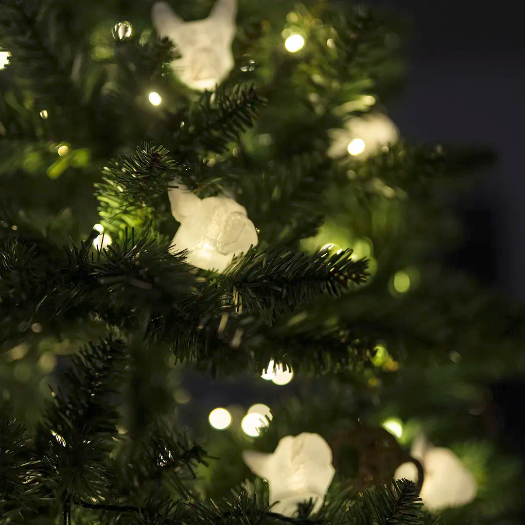 WinterSchnuten Weihnachtskugeln und Lichterkette mit Hundemotiven